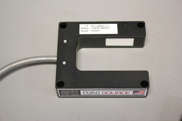 UNUSED ACCUWEB POINT SOURCE EDGE DETECTION SENSOR 1.5X3U 4043-01