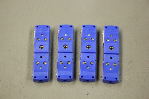 LOT OF 4 OMEGA MALE/FEMALE THERMOCOUPLE CONNECTORS TYPE T CO CP
