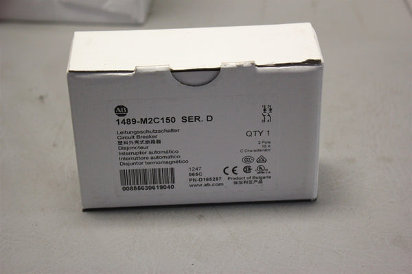 NEW ALLEN BRADLEY 15A CIRCUIT BREAKER 1489-M2C150 D