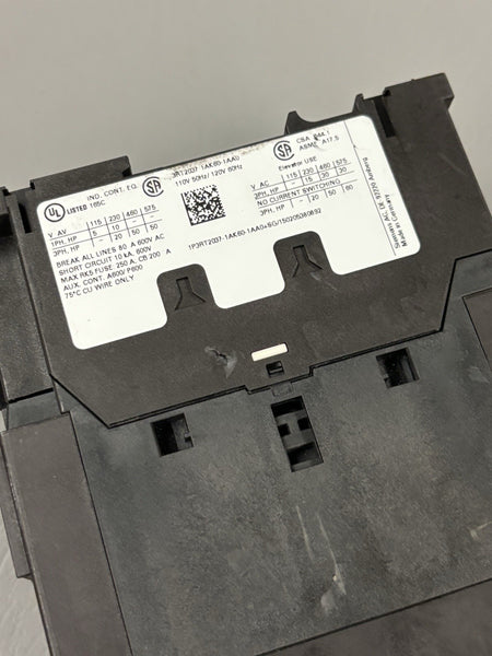 UNUSED SIEMENS POWER CONTACTOR 3RT2037-1AK60-1AA0