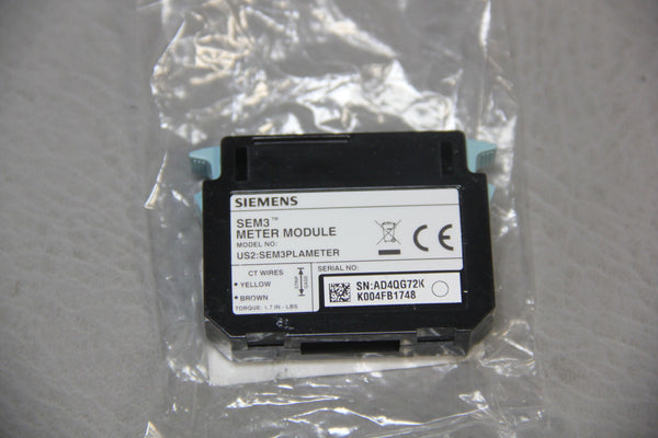 SIEMENS SEM3™ LOW ACCURACY 1 PCT METER MODULE US2:SEM3PLAMETER