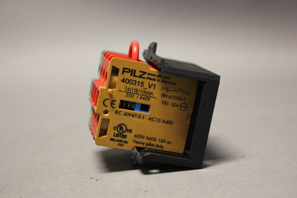 LOT OF 2 NEW PILZ 400511 CONTACK BLOCKS