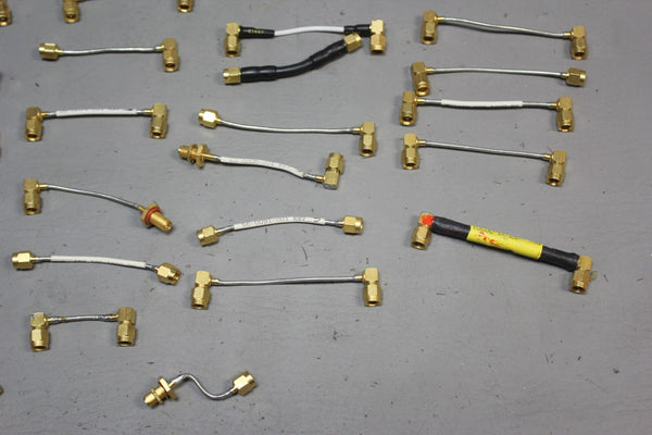 LOT OF 62 MISC. RF MICROWAVE CABLES