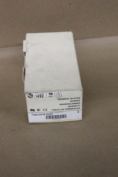 LOT OF 8 NEW ALLEN BRADLEY TERMINAL BLOCKS 1492-WFB10HD