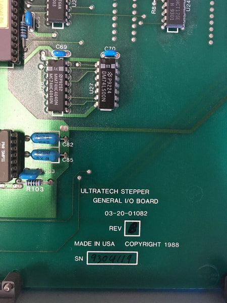 Ultratech Stepper General I/O Board 03-20-01082 Rev B