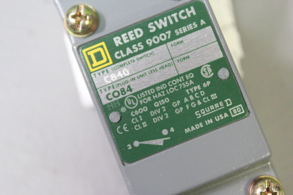 NEW SQUARE D HAZ LOC REED/LIMIT SWITCH 9007C84G