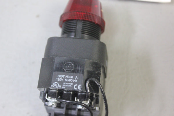 NEW ALLEN BRADLEY RED PILOT LIGHT 800H-PRDT16R SER. G