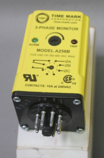 NEW TIME MARK 3-PHASE MONITOR A258B-480V
