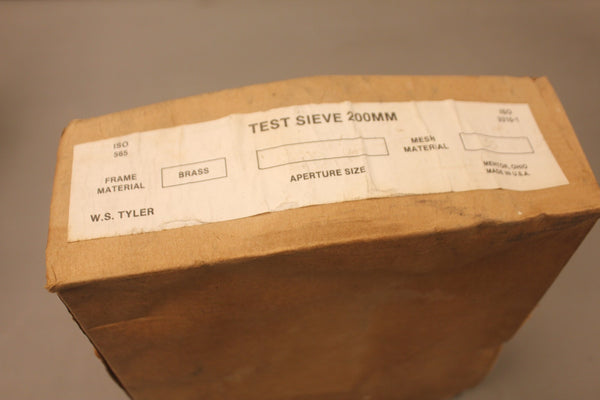 NEW TYLER BRASS FRAME TESTING SIEVE 12500 UM