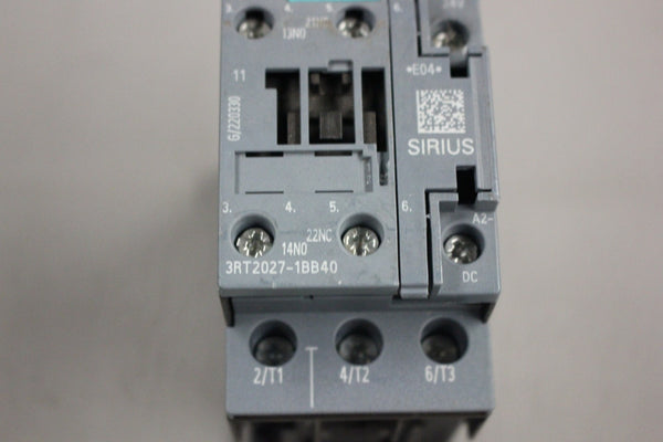 SIEMENS SIRIUS CONTACTOR 3RT2027-1BB40