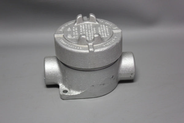 NEW CROUSE HINDS EAJT36, 1" HUB, ALUMINUM, T-TYPE EXPLOSIONPROOF OUT LET BOX