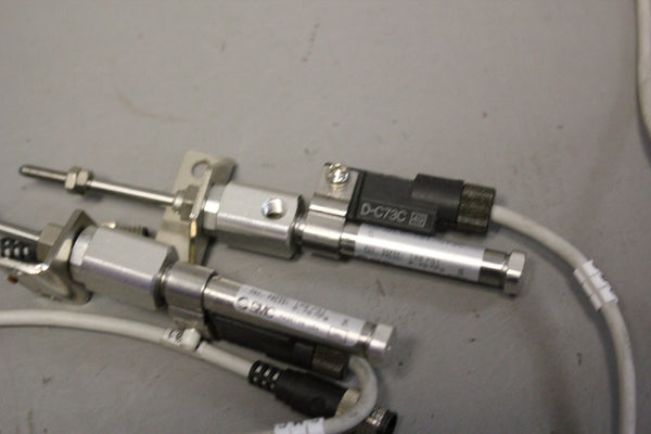 LOT OF 7 REXROTH & SMC PNEUMATIC CYLINDERS/SLIDES
