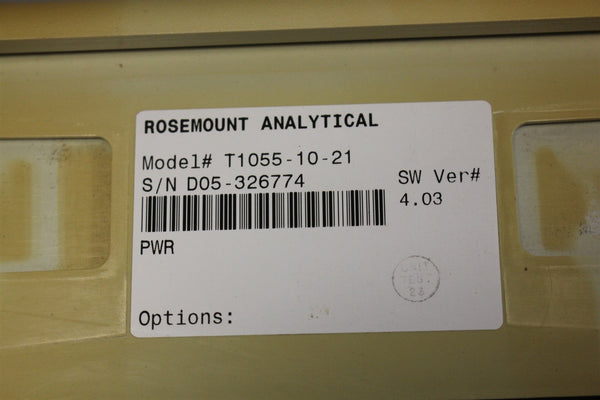 ROSEMOUNT SOLU COMP II TURBIDIMETER T1055-10-21