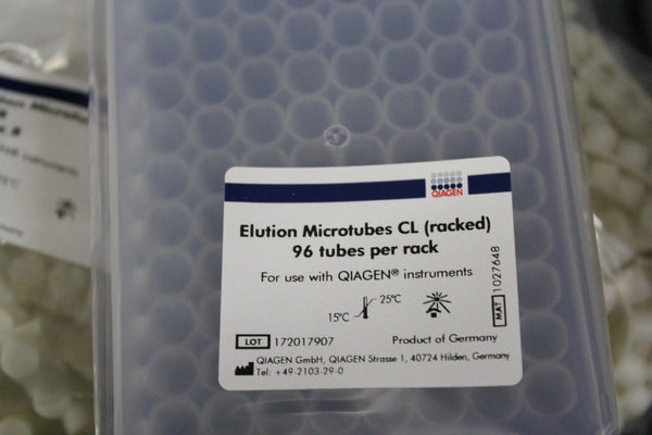 NEW BOX OF  24 x 96 QIAGEN ELUTION MICROTUBES CL WITH CAPS  19588