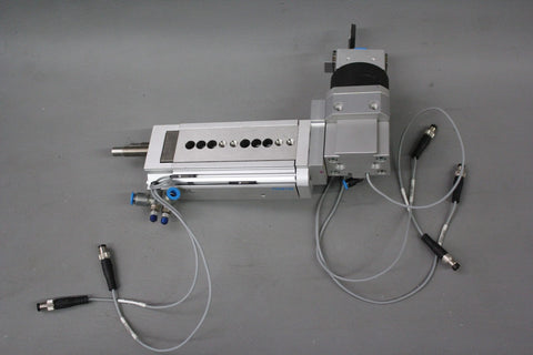 FESTO PNEUMATIC CYLINDER & GRIPPER ASSEMBLY  HGDS-PP-16-YSRT-A-B DGSL-12-50-Y3A