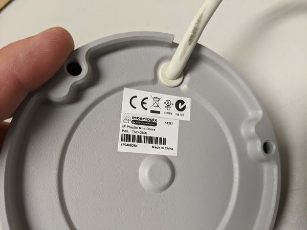 GE Interlogix TruVision TVD-3106 IR PoE 3MPx Dome Security Camera