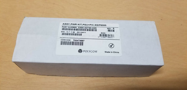 Polycom Power Adapter Kit Supply 2200-42740-025 Rev. A