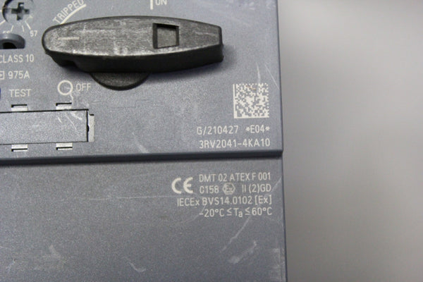 SIEMENS 3RV2041-4KA10 CIRCUIT BREAKER
