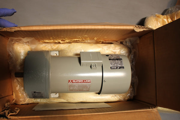 New TSUBAKI GEAR MOTOR/SPEED REDUCER W/ INDUCTION MOTOR & BRAKE  GMS020L10BM