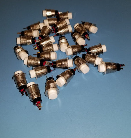 C&K MOMENTARY PUSHBUTTON SWITCHES 8532 120V PUSH BUTTON (29PCS)