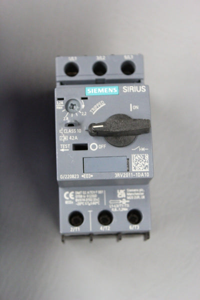 UNUSED SIEMENS MOTOR PROTECTION CIRCUIT BREAKER   3RV2011-1DA10