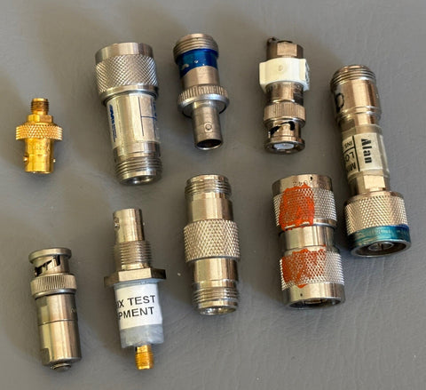 LOT OF 9 Pasternack, Pomona,  SMA Male Adaptors, Minimum Loss Pad, Terminator