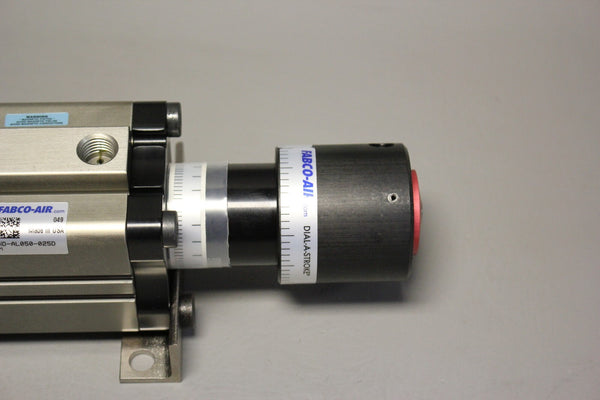 NEW FABCO AIR CYLINDER WITH DIAL A STROKE PRECISION ADJUSTER GND-AL050-025D-M