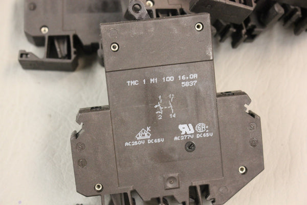 LOT OF 5 NEW PHOENIX CONTACT TMC 1 M1 100 16,0A TERMINAL BLOCKS