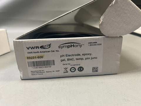 Unused VWR SympHony pH Electrode 89231-600