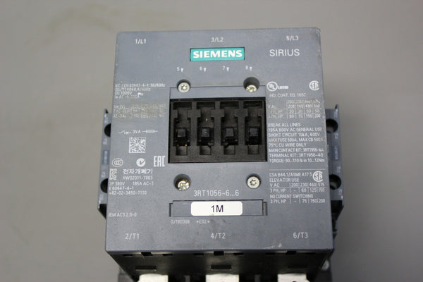 SIEMENS SIRIUS POWER CONTACTOR  3RT1056-6AF36