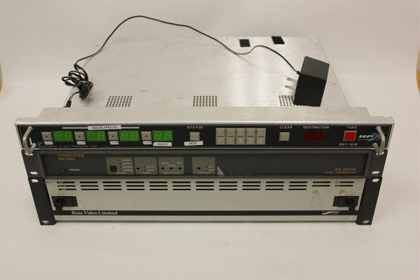 ROSS VIDEO LIMITED DFR-8110 + VIDEOTEK VSG-201D +SIGMA HSY-1616 VIDEO EQUIPMENT