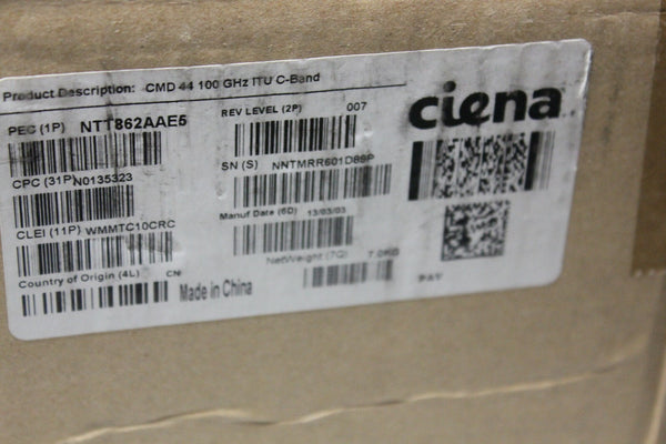 Ciena 44CH Mux-Demux 100GHZ C-Band Module NTT862AAE5 