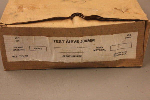 NEW TYLER BRASS FRAME TESTING SIEVE 12500 UM