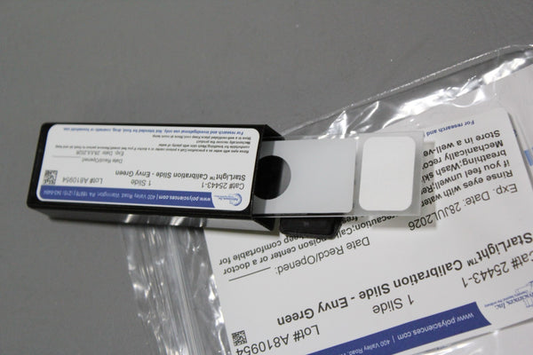NEW POLYSCIENCES STARLIGHT ENVY GREEN CALIBRATION SLIDE 25443-1