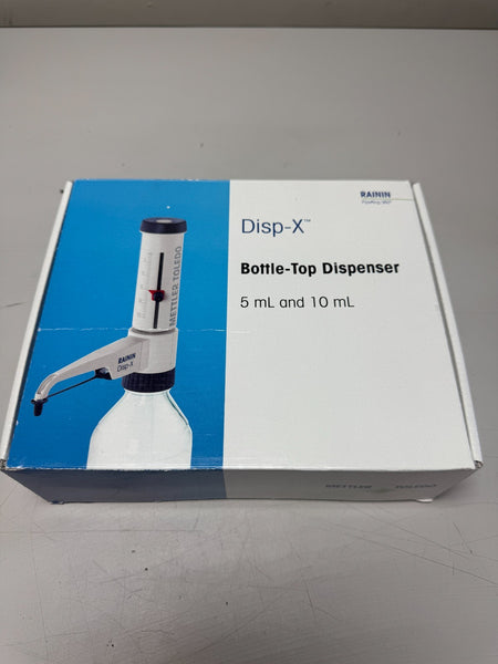 NEW RAININ Disp-X Bottle Top Dispenser 1-10mL 30373528