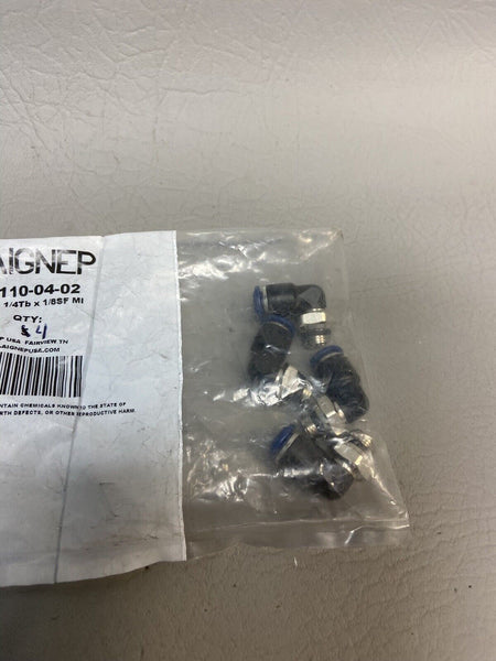 NEW 4PCS AIGNEP USA 85110-04-02 Elbow Connectors