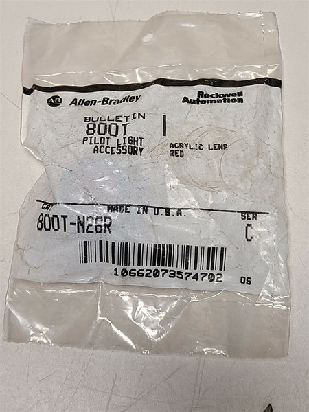 NEW ALLEN BRADLEY RED PILOT LIGHT LENS 800T-N26R SER. C