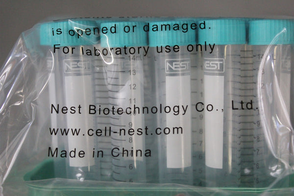 NEW PACK OF 50 NEST 15ml CENTRIFUGE TUBES 601051