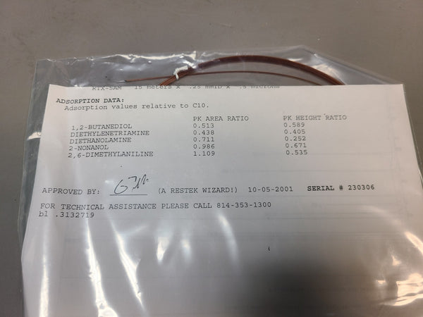 NEW RESTEK BASE DEAC GUARD COLUMN 10002 FUSED SILICA