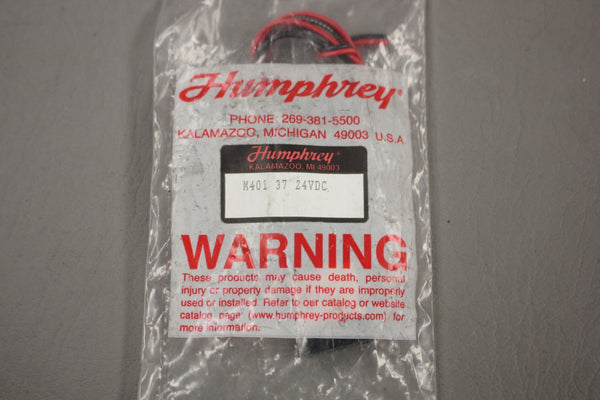 NEW HUMPHREY MICRO SOLENOID VALVE 24V Z61591 M401-37