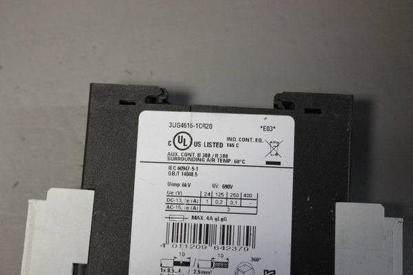 SIEMENS PHASE FAILURE & SEQUENCE MONITORING RELAY 3UG4616-1CR20