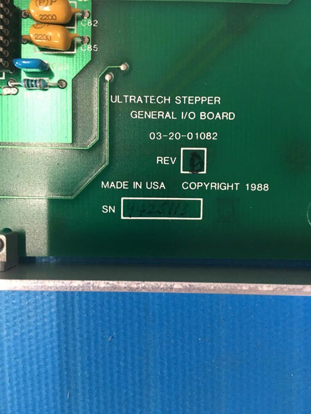 Ultratech Stepper General I/O Board 03-20-01082 Rev D