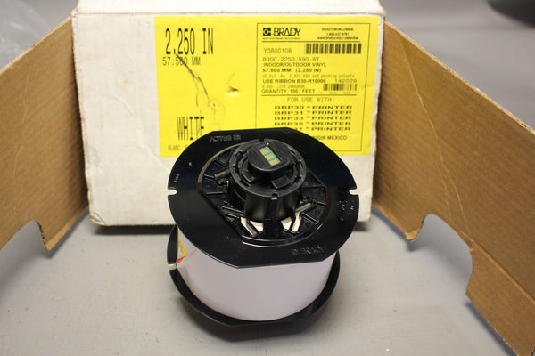 NEW BRADY INUSTRIAL VINYL LABELS 2.25 INCH WHITE  B30C-2250-595-WT