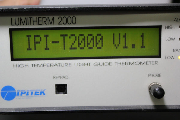 IPITEK LUMITHERM 2000 HIGH TEMPERATURE LIGHT GUIDE THERMOMETER
