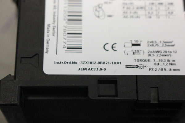 SIEMENS SIRIUS 3RV2011-1FA10 3RT2015-18841 24 V CIRCUIT BREAKER MODULE CU