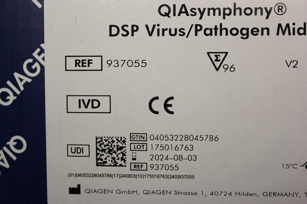 NEW QIAGEN QIAsymphony DSP VIRUS/PATHOGEN MIDI KIT 937055 EXP 2024-08-03