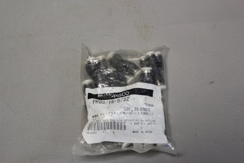 Lot of 10 NEW PISCO "Y" PNEUMATIC FITTINGS PRG3/16-5/32