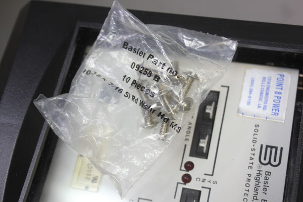 NEW BASLER SOLID STATE PROTECTIVE RELAY SYNC-CHECK BE1-25