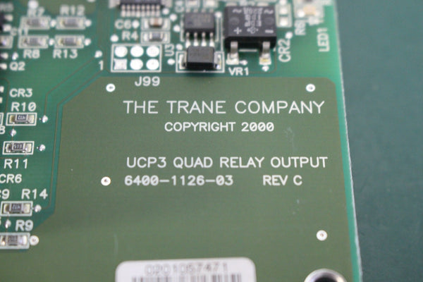 TRANE UCP3 QUAD RELAY OUTPUT 6400-1126-03 REV C