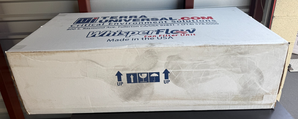 New Terra Universal Fan Filter Unit WhisperFlow 2'x2' HEPA 120V 6601-22-H